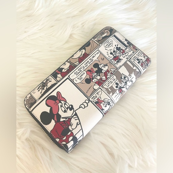DISNEY X KATE SPADE MICKEY MOUSE CONTINENTAL ZIP AROUND WALLET K9327 NWT $249 - Picture 4 of 7